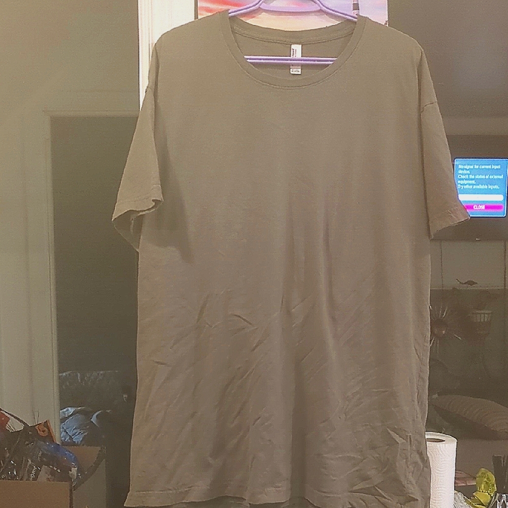 Men's American Apparel Olive Green T-Shirt